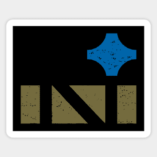 North Star Letter N Two Color Sticker